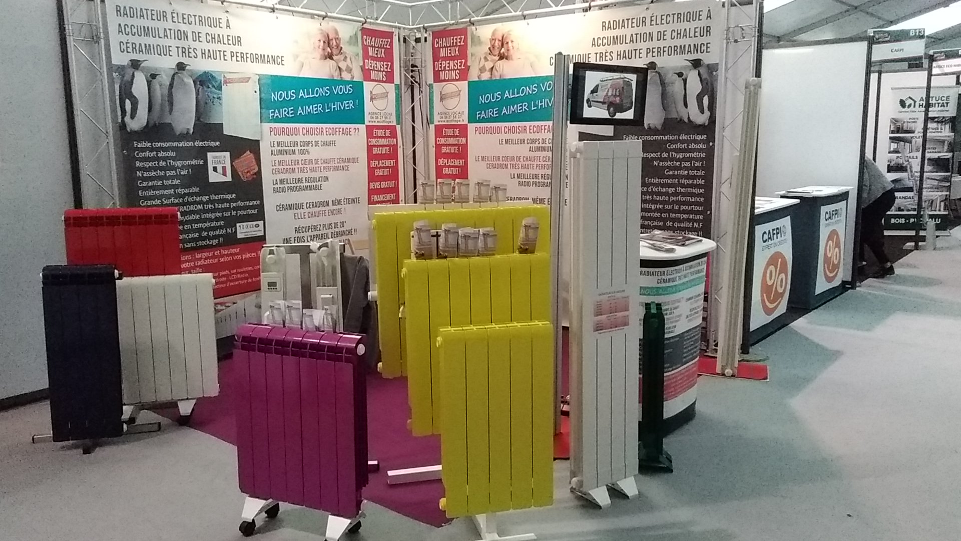 Stand de chauffage électrique a accumulation Ecoffage Achetez Français !!! Radiateur de fabrication Française de qualité NF
