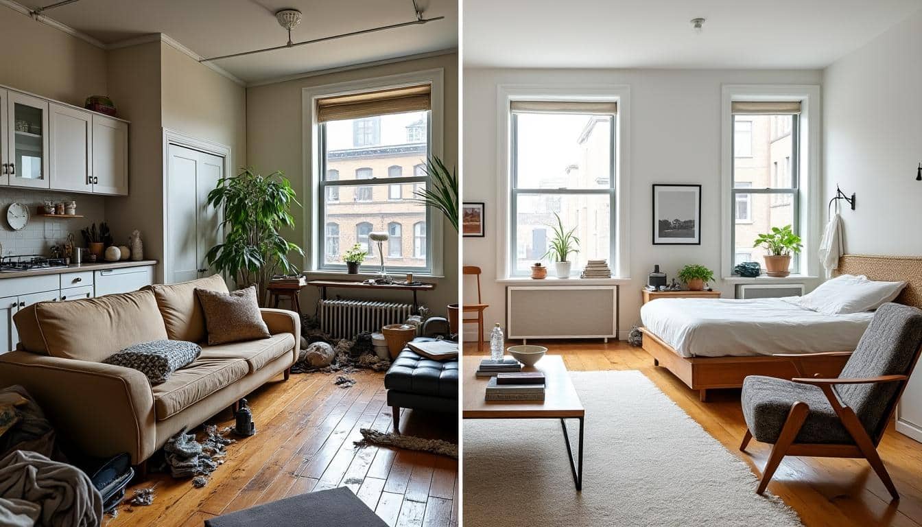 d&eacute;couvrez nos conseils pratiques pour travailler efficacement et proprement dans un logement d&eacute;j&agrave; meubl&eacute;, sans endommager le mobilier ni d&eacute;ranger l'espace.